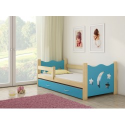 Otroška postelja 4kids Pine Blue Wood